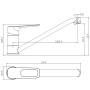 Смеситель Rossinka RS46-21 для кухни с поворотным изливом