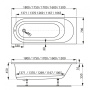 Акриловая ванна VAGNERPLAST KASANDRA 150x70