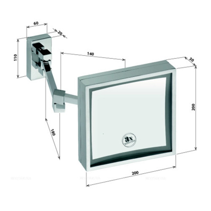 Косметическое зеркало с подсветкой Косметическое зеркало с подсветкой