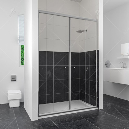 Душевая дверь в нишу RGW Classic CL-10 120 профиль Хром стекло прозрачное