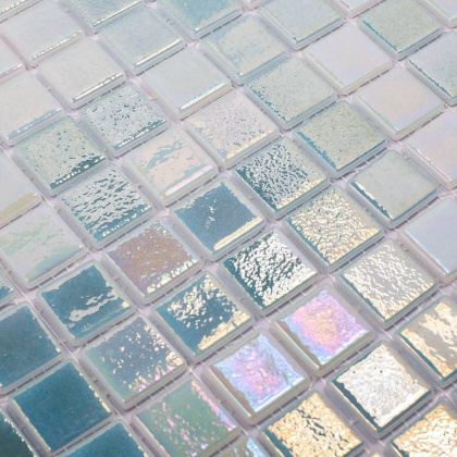 Стеклянная мозаика MIX GREEN 553/554, Shell