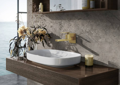 Смеситель для раковины встроенный Timo Torne 4372/17SM золото матовое Смеситель для раковины встроенный Timo Torne 4372/17SM золото матовое