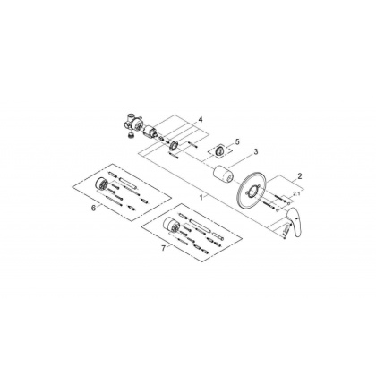 Смеситель для душа Grohe Euroeco 32742000 хром Смеситель для душа Grohe Euroeco 32742000 хром