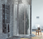 Душевое ограждение EXCELLENT Mazo 90х90 полукруг (хром)