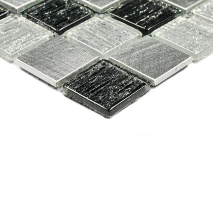 Мозаика стеклянная Trend Silver (чип 4*23*23) 300*300, м2