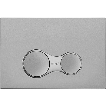 Кнопка смыва VitrA Sirius, покрытие от отпечатков и бактерий, цвет Матовый Хром