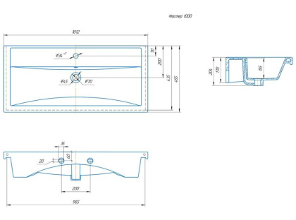 Раковина Kirovit Фостер 100 Раковина Kirovit Фостер 100