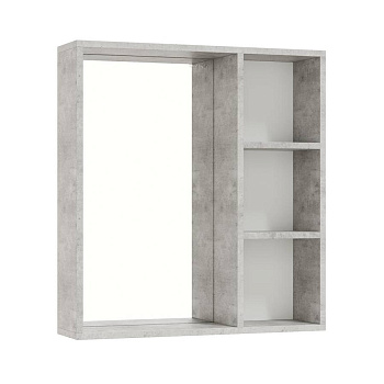 Шкаф-зеркало Onika Девис 65 бетон чикаго, универсальный