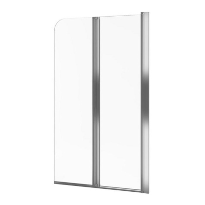 Шторка для ванны EXCELLENT Fliper 80 см (хром) правая