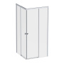W94G-403-9090-МТ Душевое ограждение X-Joy Square Slide 90х90, мат Хром, прозрачное