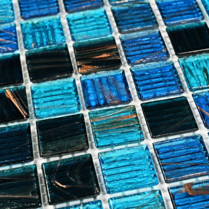 Мозаика стеклянная Navigator (чип 4*20*20) 32,7*32,7 (20шт/2,139м2), м2