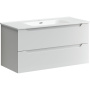 Тумба подвесная SANCOS Norma 2.0 990х450х500, c двумя ящиками оснащенными доводчиками, белый глянец , арт. NR2.100W