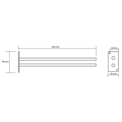 Полотенцедержатель неподвижный