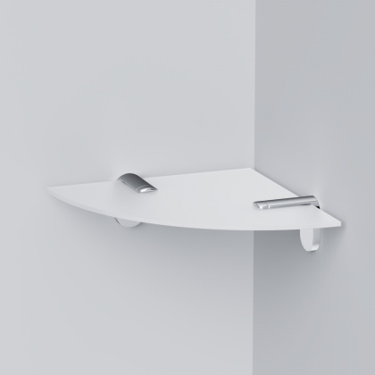 A8434900 X-Joy Угловая стеклянная полка, 20 см