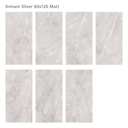 Керамогранит матовый ARMANI SILVER 60x120 MATT, Silk 60х120 Керамогранит матовый ARMANI SILVER 60x120 MATT, Silk 60х120