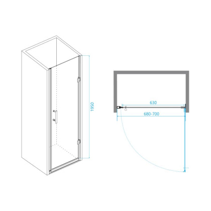 Душевая дверь RGW PA-06B, RGW 41080607-54 Душевая дверь RGW PA-06B, RGW 41080607-54