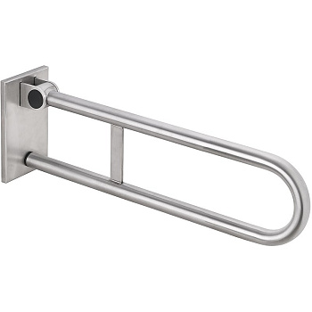 Съемный откидной поручень 600 мм, мат, с крышкой