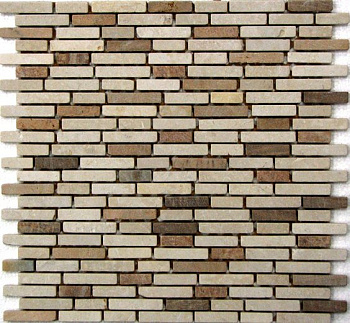 Мозаика натуральный камень Barselona-1 (чип 7) 30,5*30,5(15шт.-1,396м2), м2