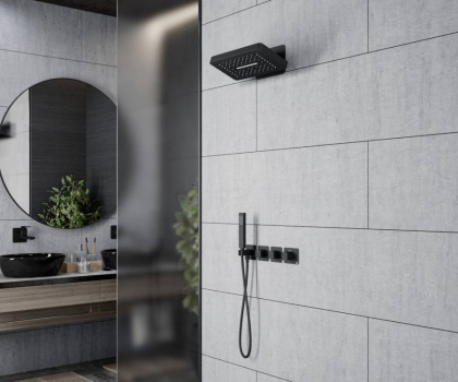 Душевая система Timo Petruma SX-5249/03SM скрытого монтажа, термостат, черная матовая Душевая система Timo Petruma SX-5249/03SM скрытого монтажа, термостат, черная матовая