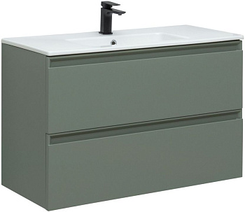 Тумба под раковину Allen Brau Eclipse 100 1.E1003.CGM олива матовый