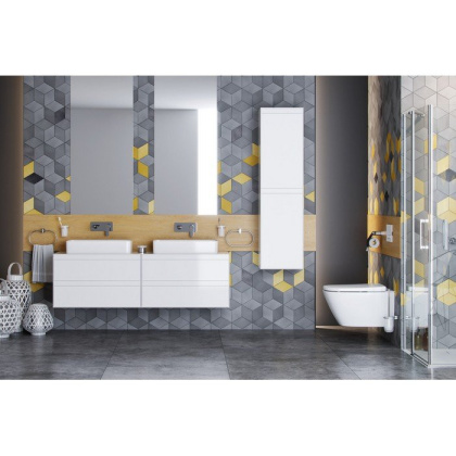 Шкаф-пенал EXCELLENT Finli 40 см (белый глянец)