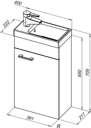 Тумба под раковину Aquanet Нота 40 L (Moduo) белый Тумба под раковину Aquanet Нота 40 L (Moduo) белый