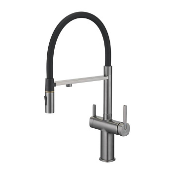 Смеситель для кухни с гибким изливом ROSE R358 R358T Смеситель для кухни с гибким изливом ROSE R358 R358T
