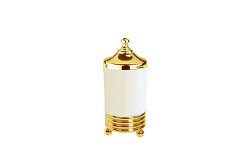 Настольный стакан для ватных дисков HERMITAGE GOLD 10364 Boheme Настольный стакан для ватных дисков HERMITAGE GOLD 10364 Boheme