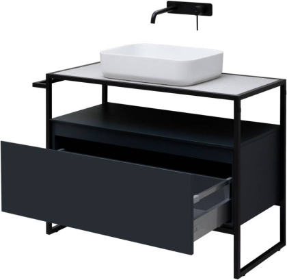 Тумба под раковину Allen Brau Priority 100 1.31003.AM антрацит матовый