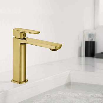 Смеситель для раковины Next VBF-1N1BG однорычажный, брашированное золото