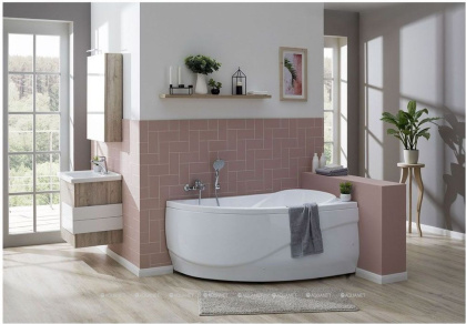 Акриловая ванна Aquanet Maldiva 150x90 R (с каркасом)