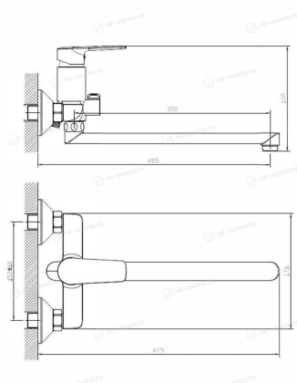 Смеситель для ванны/душа Orange Sofi 2.0 M46-211cr с душевым набором