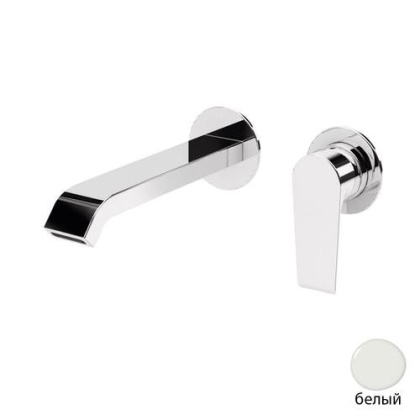 NAUTIC-BLI2-BIO Смеситель для раковины однорычажный, с донным клапаном, исполнение белый матовый