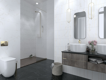 Декор Matrix White 01 25х60 Декор Matrix White 01 25х60