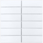 Керамическая мозаика White Matt 47x147, Brick & Metro