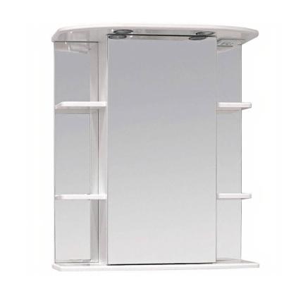 Шкаф-зеркало Onika Глория 65 белый, правый, с подсветкой