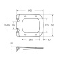 Чаша подвесного унитаза BelBagno CARINA BB514CHR Чаша подвесного унитаза BelBagno CARINA BB514CHR