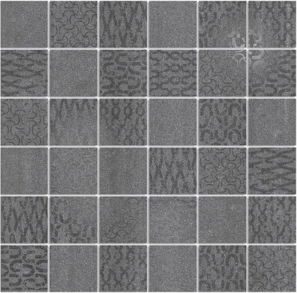 Декор Про Дабл антрацит мозаичный 30x30x0,9