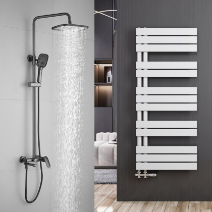 Душевая система Shevanik, латунь S8536T оружейная сталь