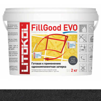 Затирка полиуретановая FILLGOOD EVOF.140 NERO GRAFITE 2кг