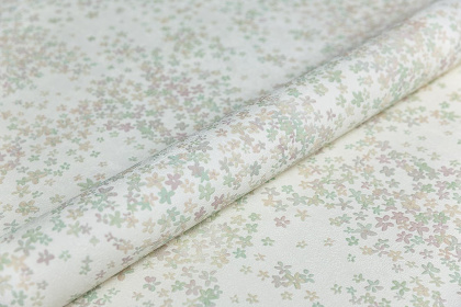 Обои KM7505 Апрель мотив-1, белый цветной Виниловые (1,06м*10,05м), шт