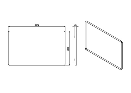 Зеркало Vallessi с круговой тыльной подсветкой 80*70, IP24 544_2 Boheme Зеркало Vallessi с круговой тыльной подсветкой 80*70, IP24 544_2 Boheme