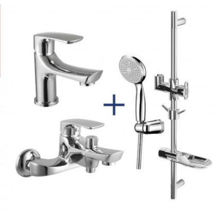 Комплект смесителей Lemark Plus Shape LM1780C "3 в 1"" Комплект смесителей Lemark Plus Shape LM1780C "3 в 1""