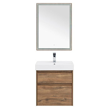 Мебель для ванной Aquanet Nova Lite 60 дуб рустикальный (2 ящика)