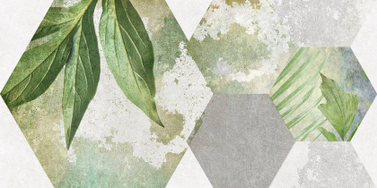 Плитка настенная 34090 Focus зеленый ботаника 25*50 (12шт/1,5м2), м2