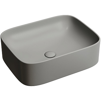 Умывальник чаша накладная прямоугольная (цвет Антрацит Матовый) Element 505*380*150мм