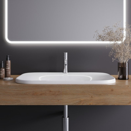 CEZARES Раковина керамическая полувстраиваемая, CZR-DRO-65-LVB