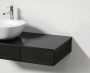 Модуль 120 см под раковину с выдвижным ящиком, левосторонний, черный дуб