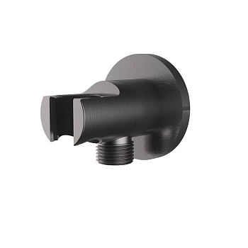 Держатель ручного душа VSC-31GM с подводом воды, вороненая сталь Держатель ручного душа VSC-31GM с подводом воды, вороненая сталь