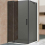 Душевой уголок Extra VSR-1E111290CGB, 1100/1200*900, черный, стекло тонированное